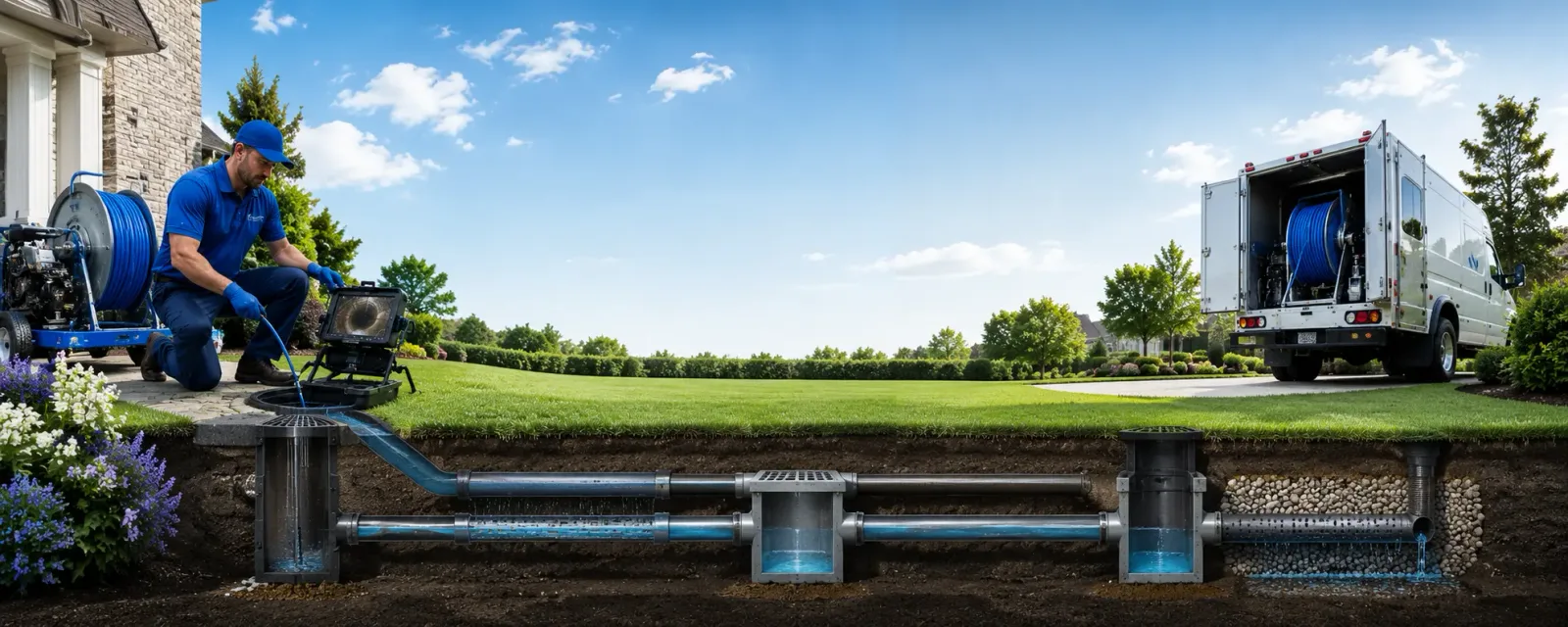 Outdoor drain cleaning information for Briggs, TX